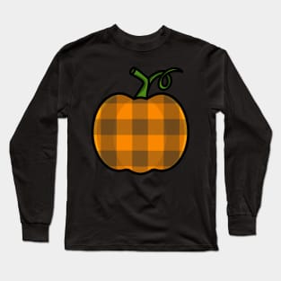 Plaid Pumpkin Long Sleeve T-Shirt